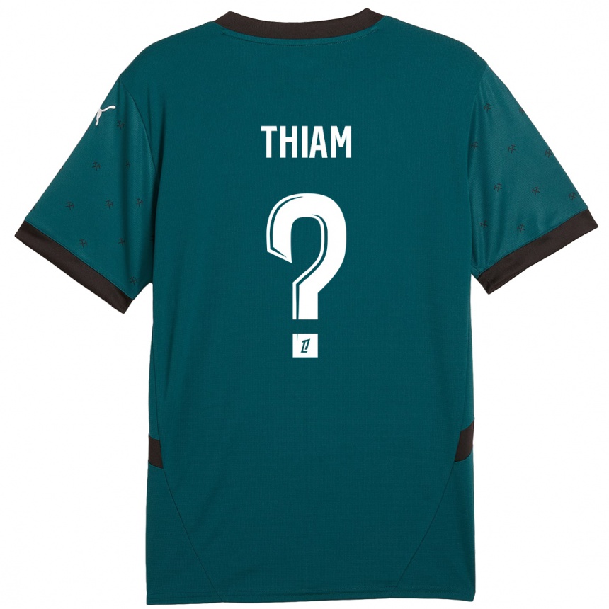 Niño Fútbol Camiseta Mamadou Thiam #0 Verde Oscuro 2ª Equipación 2024/25 México