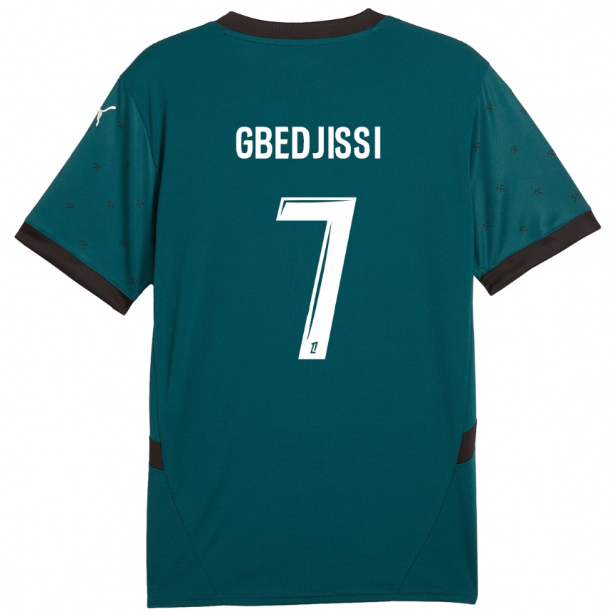 Niño Fútbol Camiseta Aude Gbedjissi #7 Verde Oscuro 2ª Equipación 2024/25 México