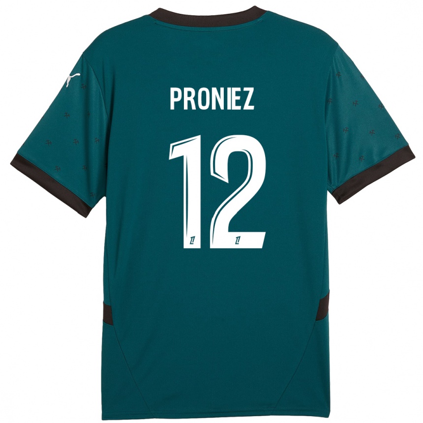 Niño Fútbol Camiseta Fany Proniez #12 Verde Oscuro 2ª Equipación 2024/25 México