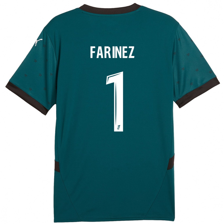 Niño Fútbol Camiseta Wuilker Fariñez #1 Verde Oscuro 2ª Equipación 2024/25 México