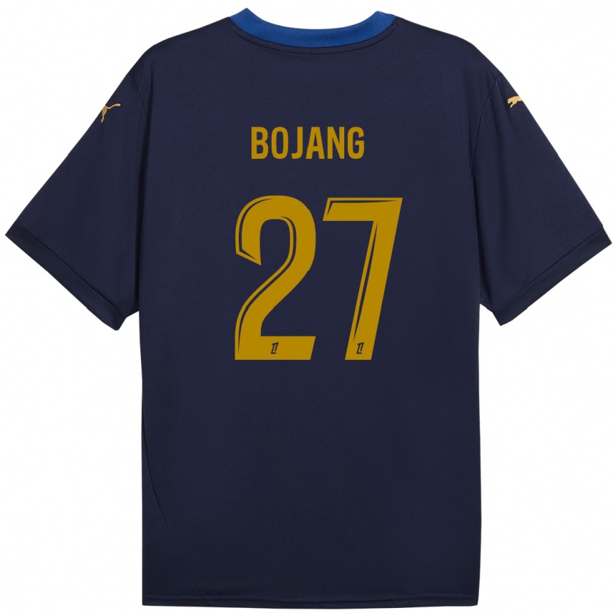 Niño Fútbol Camiseta Adama Bojang #27 Azul Marino Dorado 2ª Equipación 2024/25 México