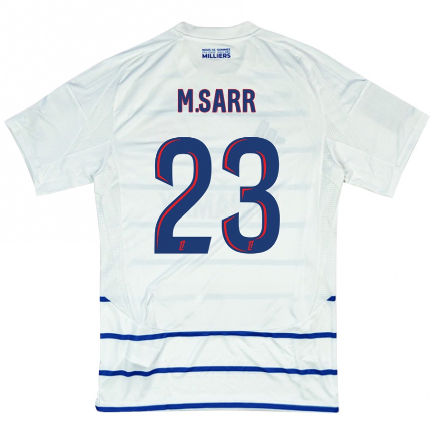 Niño Fútbol Camiseta Mamadou Sarr #23 Blanco Azul 2ª Equipación 2024/25 México