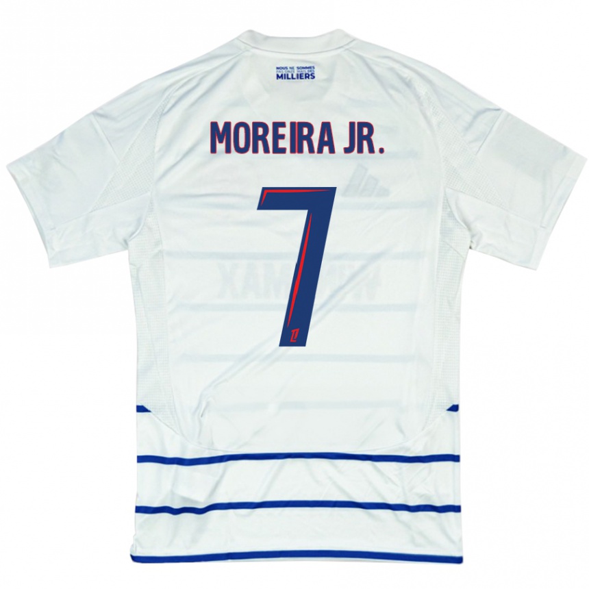 Niño Fútbol Camiseta Diego Moreira #7 Blanco Azul 2ª Equipación 2024/25 México