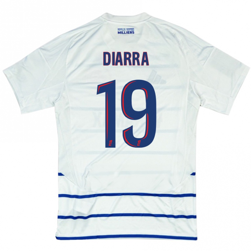 Niño Fútbol Camiseta Habib Diarra #19 Blanco Azul 2ª Equipación 2024/25 México