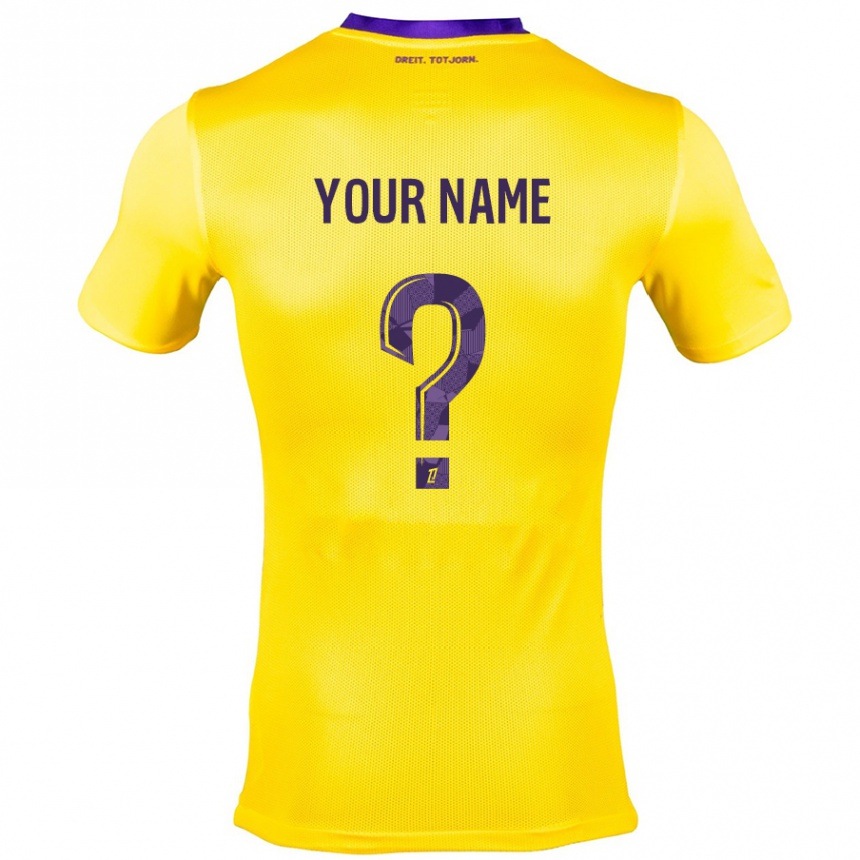 Niño Fútbol Camiseta Su Nombre #0 Amarillo Morado 2ª Equipación 2024/25 México