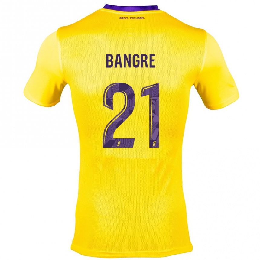 Niño Fútbol Camiseta Mamady Bangré #21 Amarillo Morado 2ª Equipación 2024/25 México