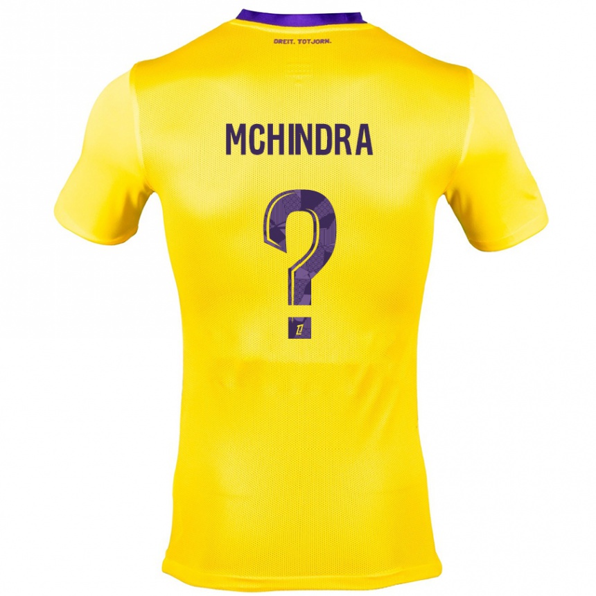 Niño Fútbol Camiseta Naime Said Mchindra #0 Amarillo Morado 2ª Equipación 2024/25 México