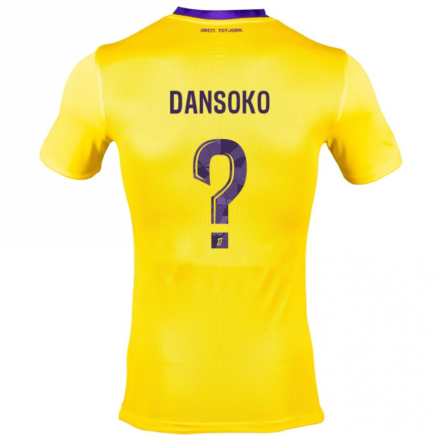 Niño Fútbol Camiseta Mohamed Dansoko #0 Amarillo Morado 2ª Equipación 2024/25 México