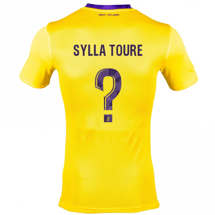 Niño Fútbol Camiseta Ismael Sylla Touré #0 Amarillo Morado 2ª Equipación 2024/25 México