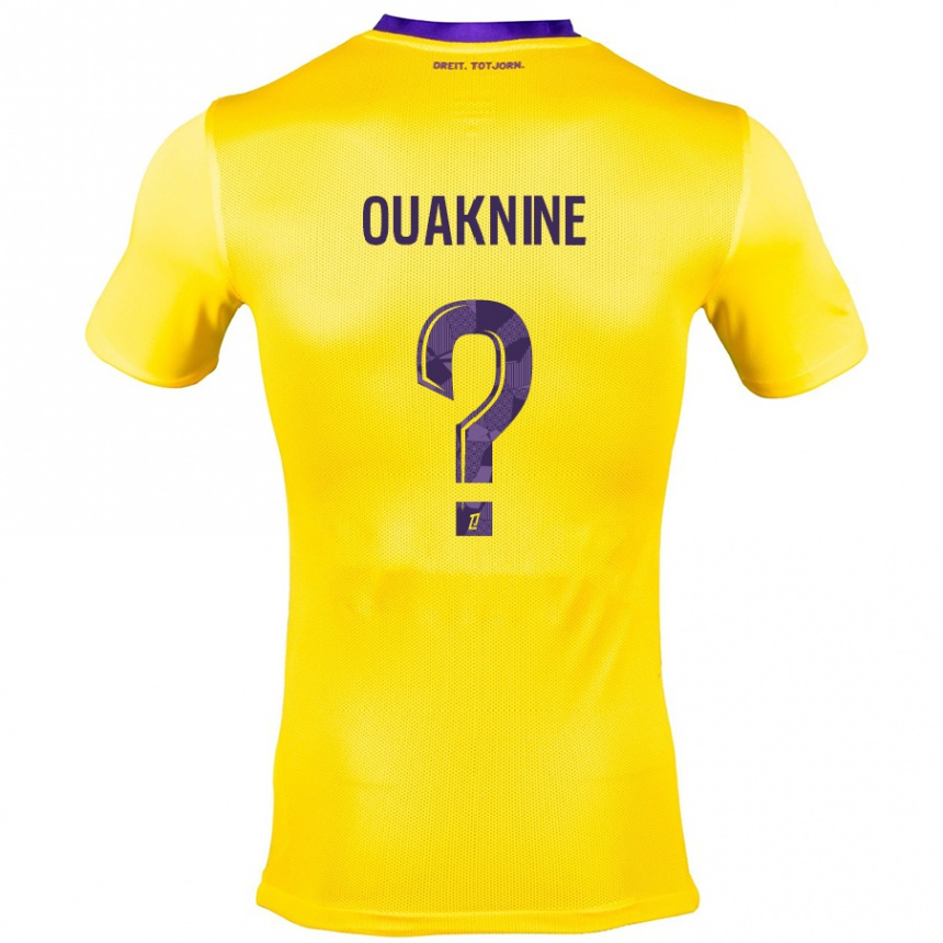 Niño Fútbol Camiseta Jules Ouaknine #0 Amarillo Morado 2ª Equipación 2024/25 México