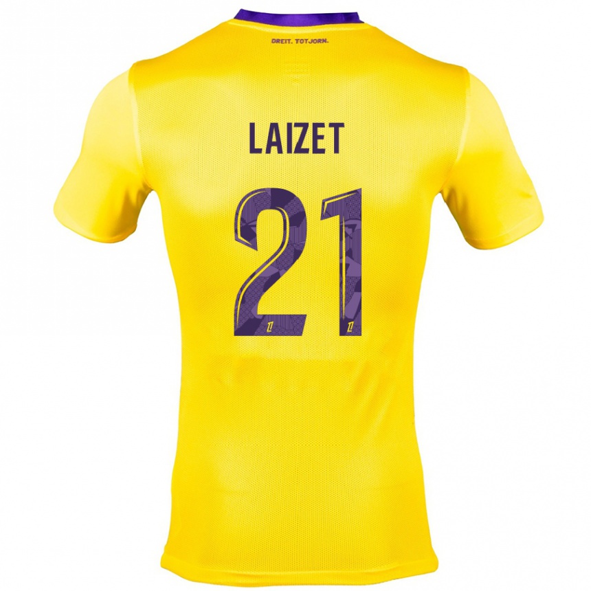 Niño Fútbol Camiseta Emma Laizet #21 Amarillo Morado 2ª Equipación 2024/25 México