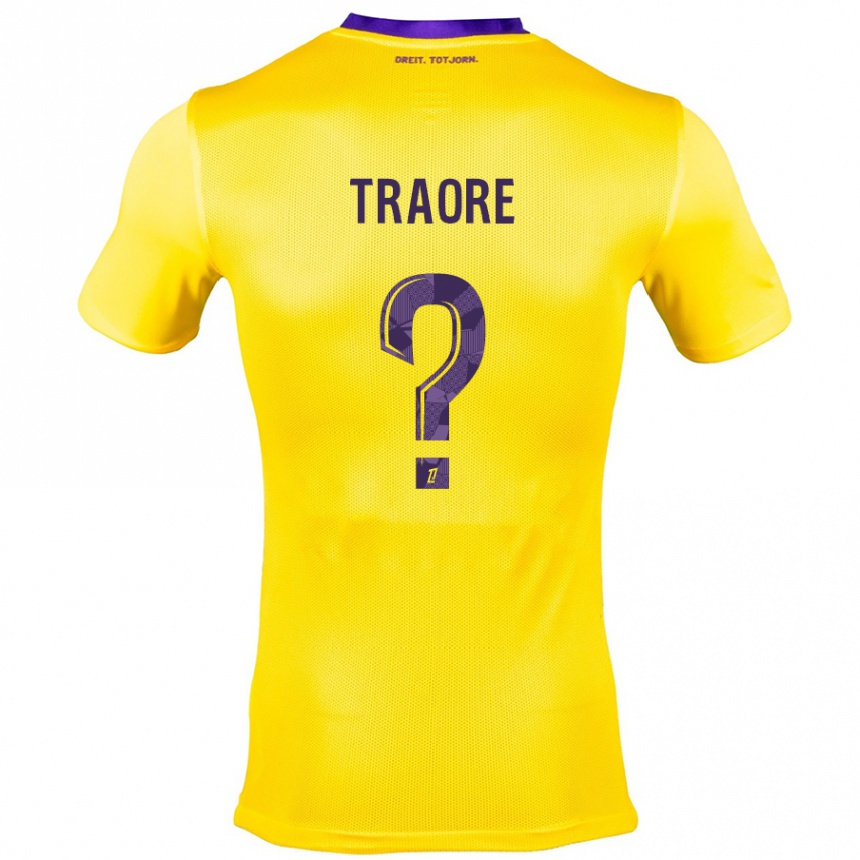 Niño Fútbol Camiseta Bonota Traoré #0 Amarillo Morado 2ª Equipación 2024/25 México