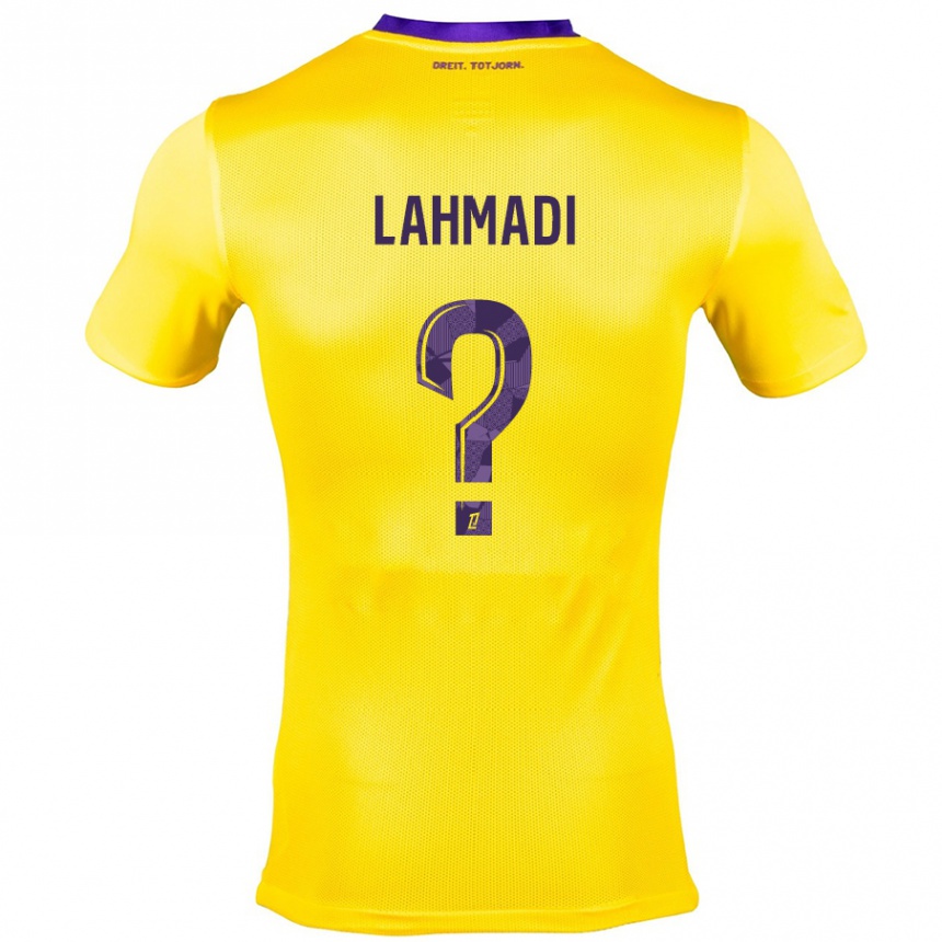 Niño Fútbol Camiseta Noah Lahmadi #0 Amarillo Morado 2ª Equipación 2024/25 México