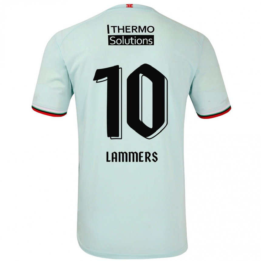 Niño Fútbol Camiseta Sam Lammers #10 Verde Claro 2ª Equipación 2024/25 México