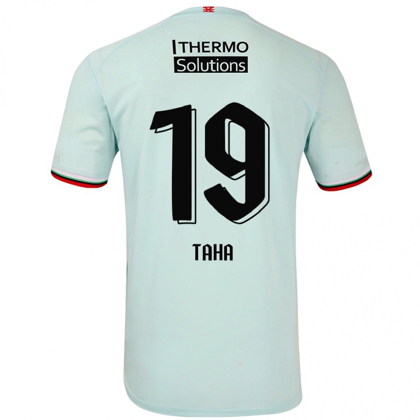 Niño Fútbol Camiseta Younes Taha #19 Verde Claro 2ª Equipación 2024/25 México