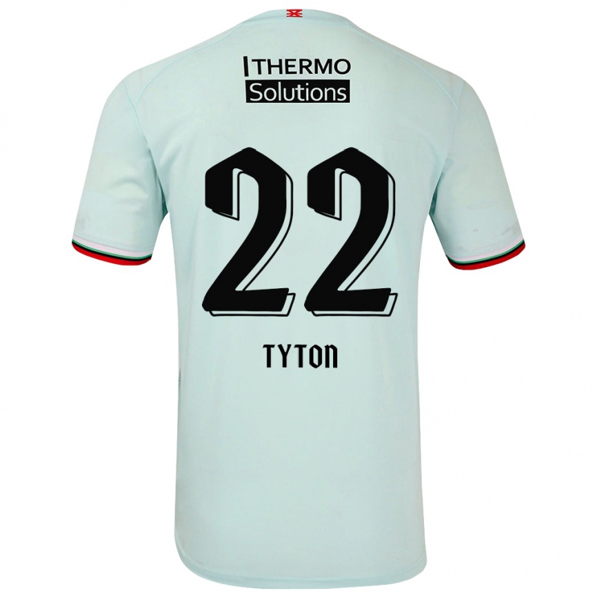 Niño Fútbol Camiseta Przemyslaw Tyton #22 Verde Claro 2ª Equipación 2024/25 México