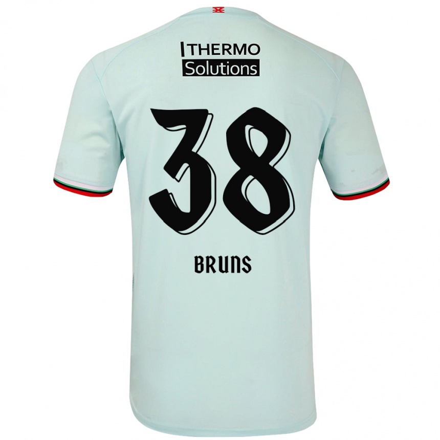 Niño Fútbol Camiseta Max Bruns #38 Verde Claro 2ª Equipación 2024/25 México