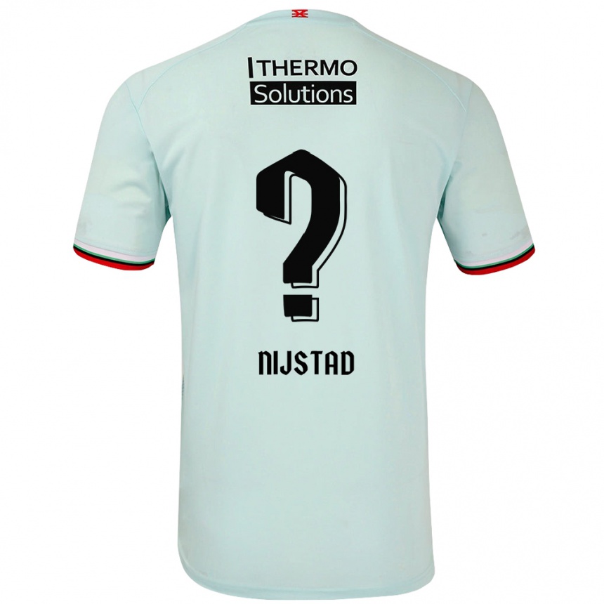 Niño Fútbol Camiseta Ruud Nijstad #0 Verde Claro 2ª Equipación 2024/25 México