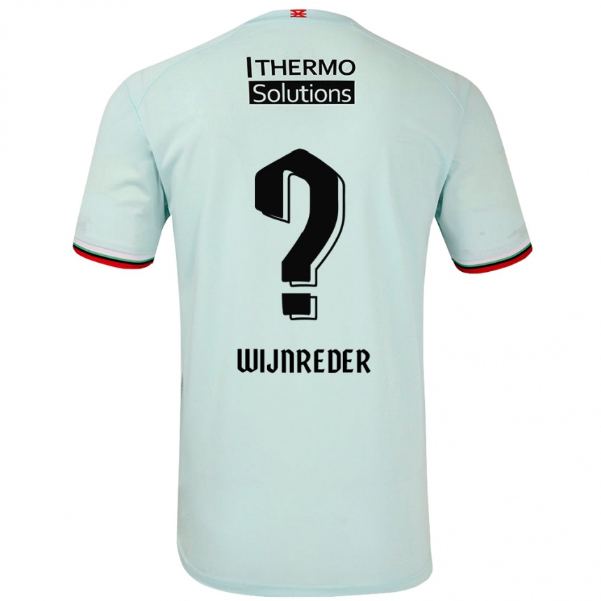 Niño Fútbol Camiseta Jeppe Wijnreder #0 Verde Claro 2ª Equipación 2024/25 México