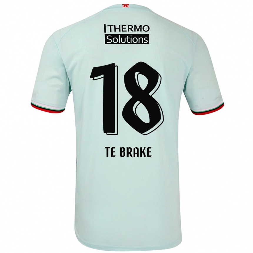 Niño Fútbol Camiseta Sophie Te Brake #18 Verde Claro 2ª Equipación 2024/25 México