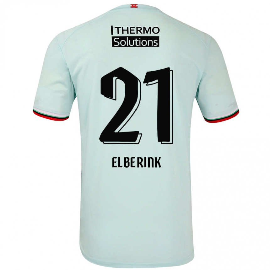 Niño Fútbol Camiseta Eva Oude Elberink #21 Verde Claro 2ª Equipación 2024/25 México