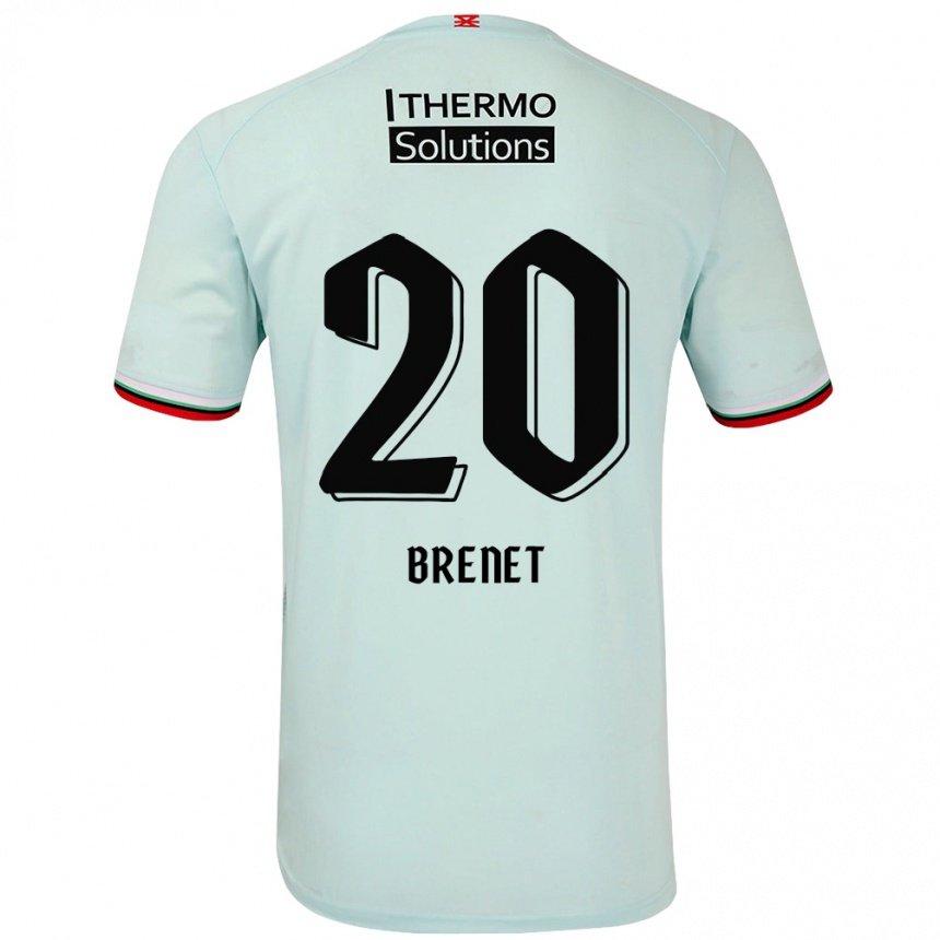 Niño Fútbol Camiseta Joshua Brenet #20 Verde Claro 2ª Equipación 2024/25 México