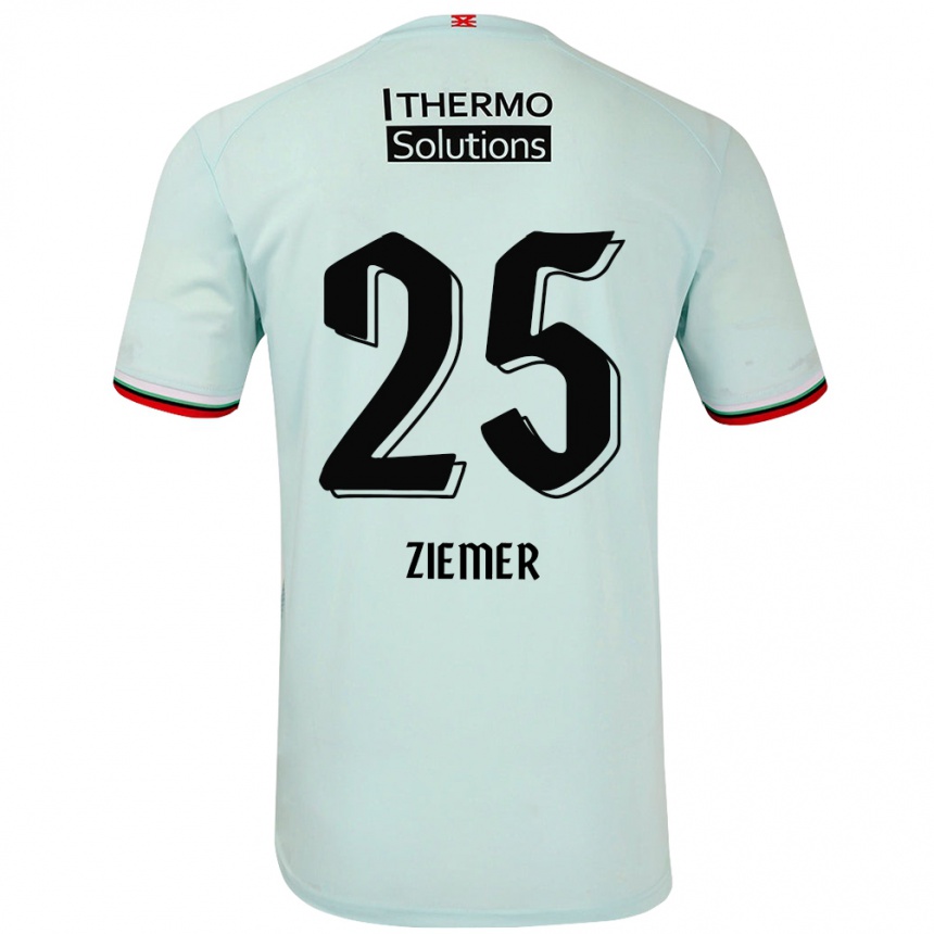 Niño Fútbol Camiseta Taylor Ziemer #25 Verde Claro 2ª Equipación 2024/25 México