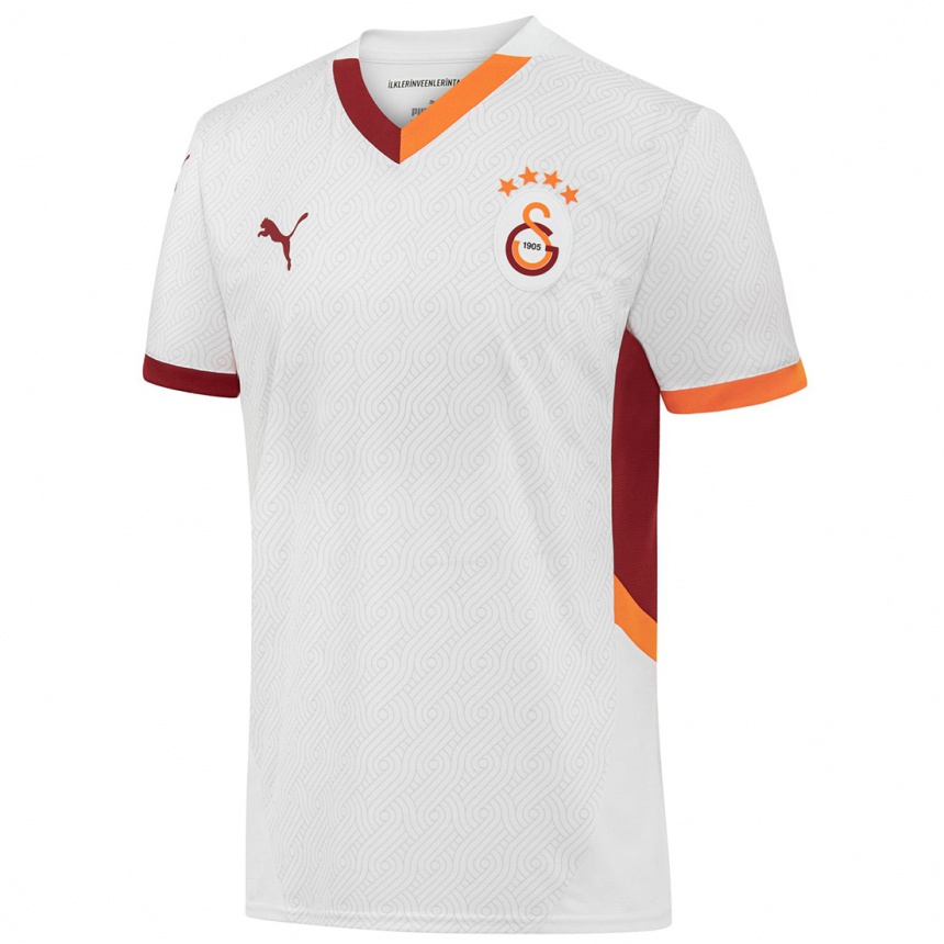 Niño Fútbol Camiseta Gökdeniz Gürpüz #36 Blanco Amarillo Rojo 2ª Equipación 2024/25 México