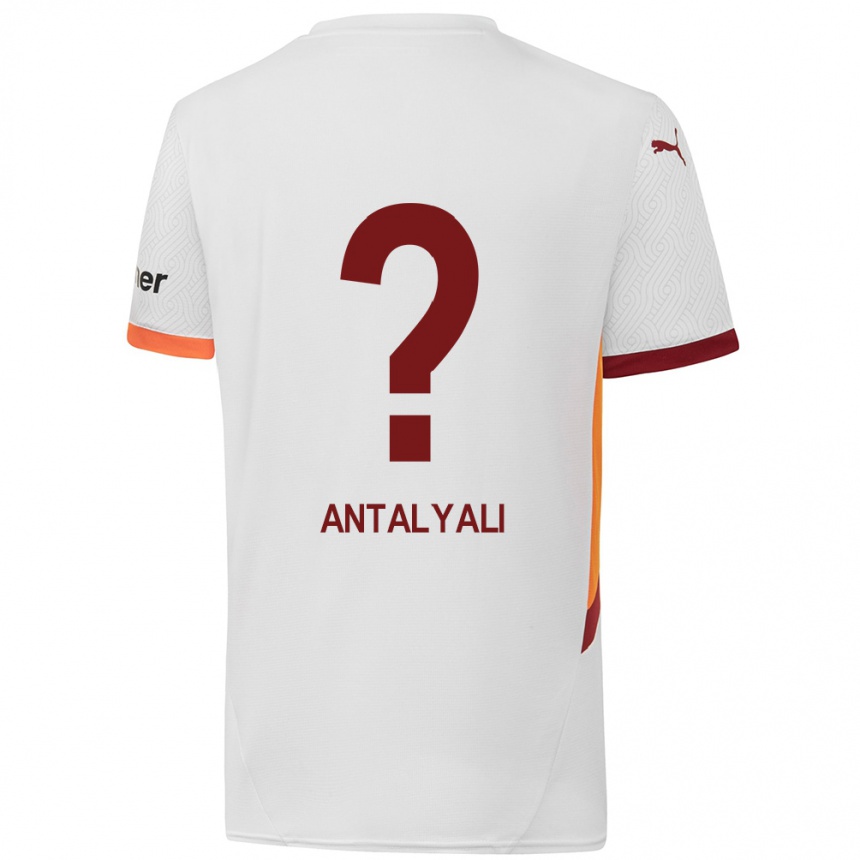 Niño Fútbol Camiseta Taylan Antalyalı #0 Blanco Amarillo Rojo 2ª Equipación 2024/25 México