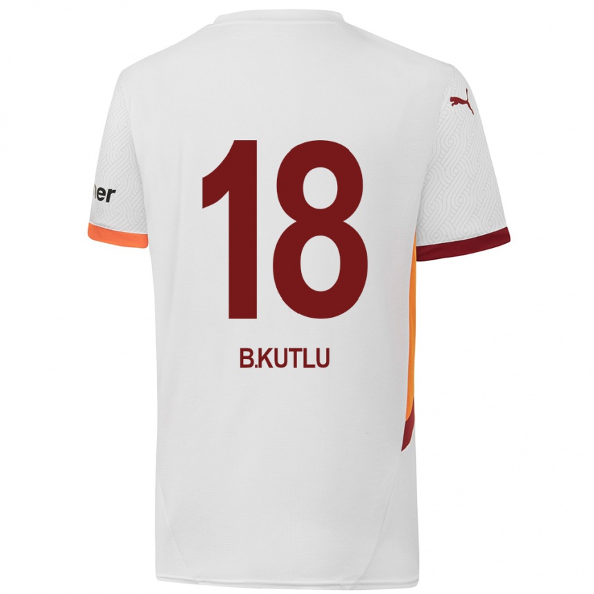 Niño Fútbol Camiseta Berkan Kutlu #18 Blanco Amarillo Rojo 2ª Equipación 2024/25 México