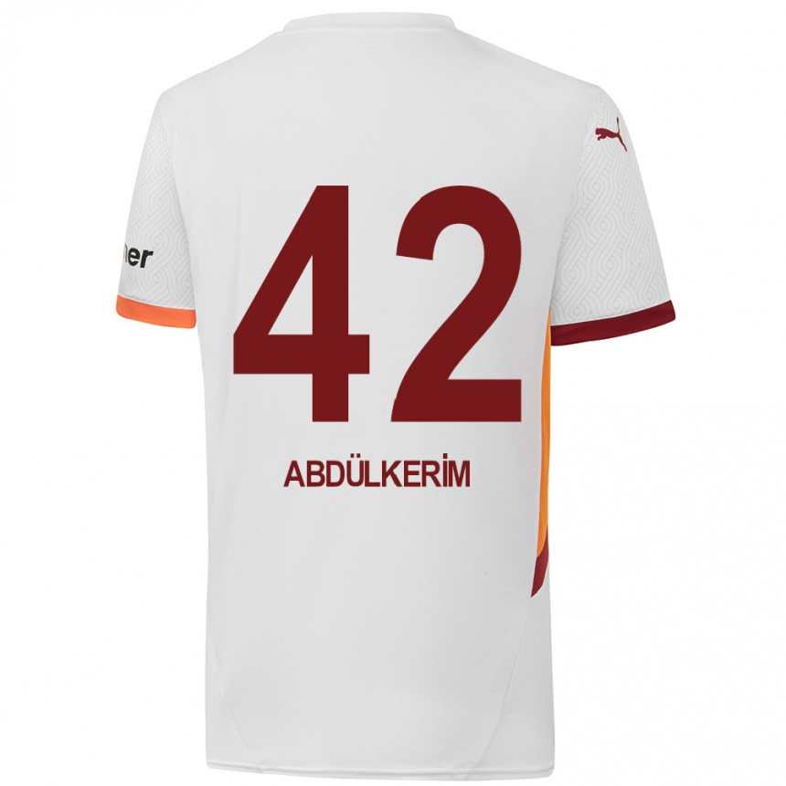 Niño Fútbol Camiseta Abdülkerim Bardakcı #42 Blanco Amarillo Rojo 2ª Equipación 2024/25 México