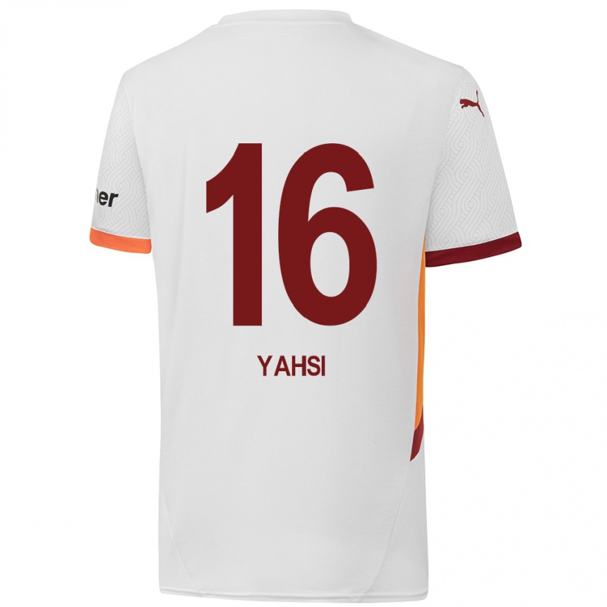 Niño Fútbol Camiseta Ismail Yahsi #16 Blanco Amarillo Rojo 2ª Equipación 2024/25 México