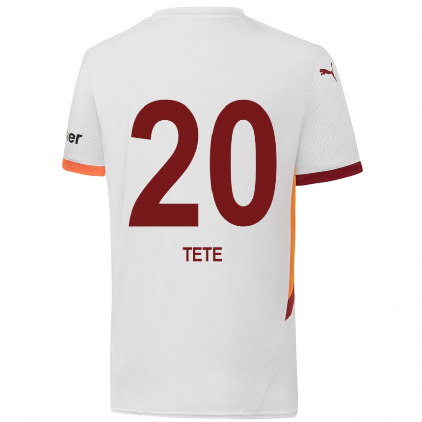 Niño Fútbol Camiseta Tete #20 Blanco Amarillo Rojo 2ª Equipación 2024/25 México