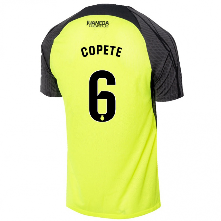 Niño Fútbol Camiseta José Copete #6 Verde Fluorescente Negro 2ª Equipación 2024/25 México