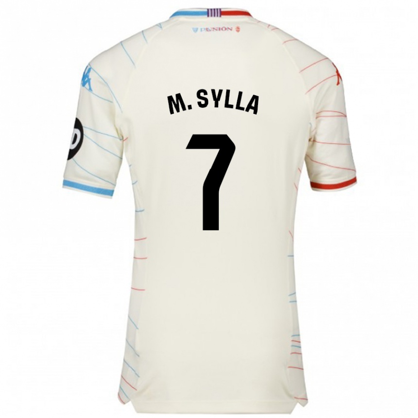 Niño Fútbol Camiseta Mamadou Sylla #7 Blanco Rojo Azul 2ª Equipación 2024/25 México