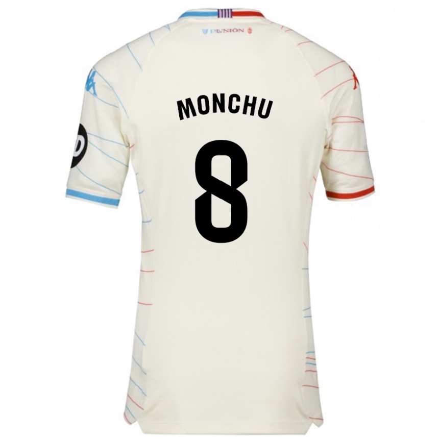 Niño Fútbol Camiseta Monchu #8 Blanco Rojo Azul 2ª Equipación 2024/25 México