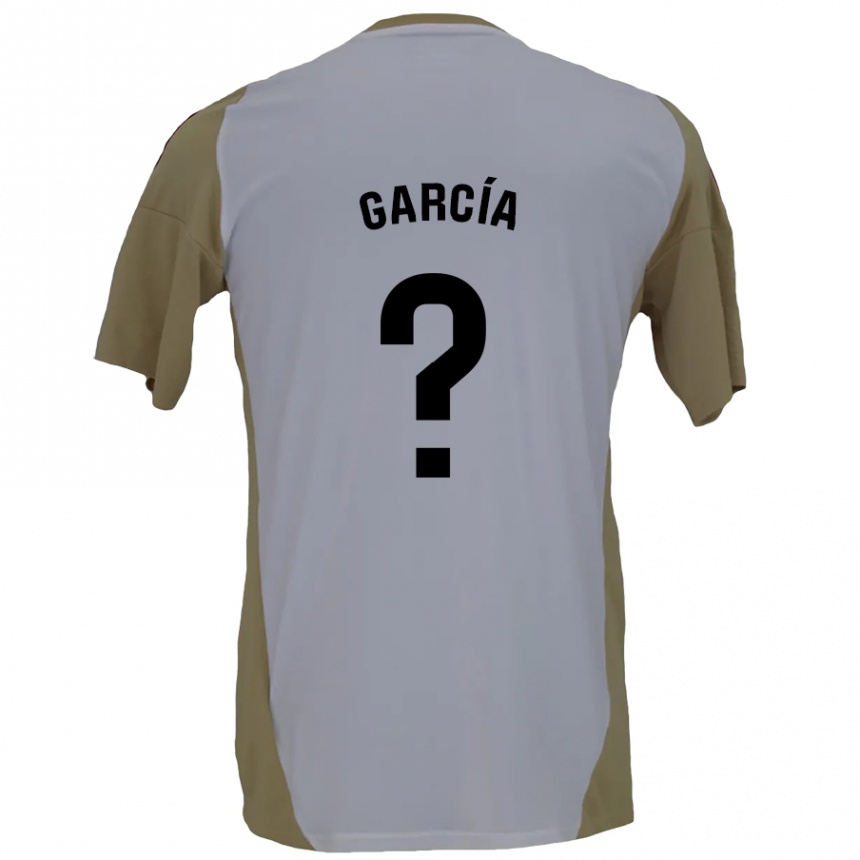 Niño Fútbol Camiseta Alberto García #0 Marrón Blanco 2ª Equipación 2024/25 México