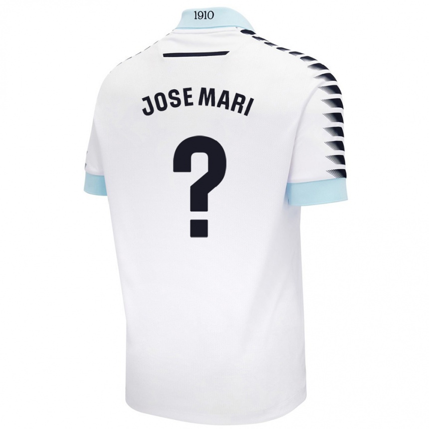 Niño Fútbol Camiseta José Mari #0 Blanco Azul 2ª Equipación 2024/25 México