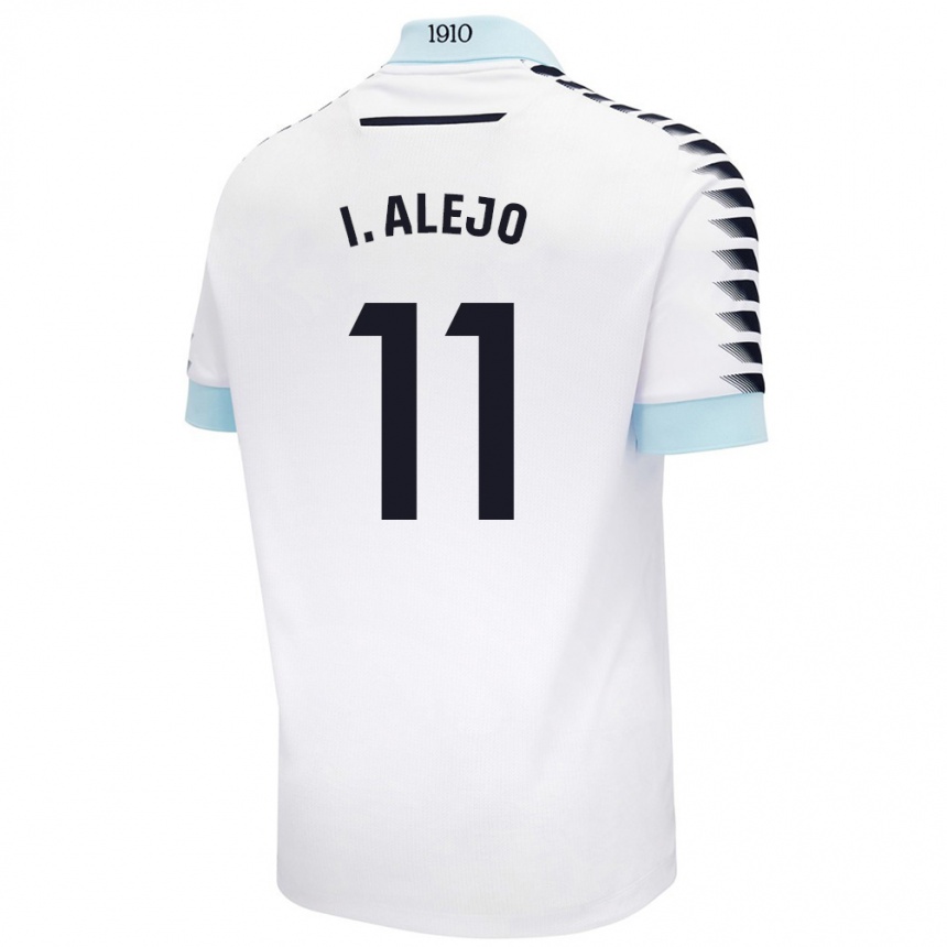 Niño Fútbol Camiseta Iván Alejo #11 Blanco Azul 2ª Equipación 2024/25 México