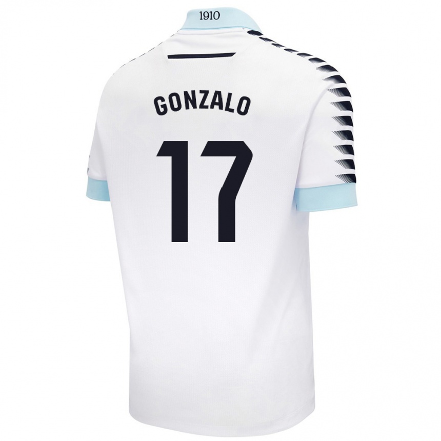 Niño Fútbol Camiseta Gonzalo Escalante #17 Blanco Azul 2ª Equipación 2024/25 México