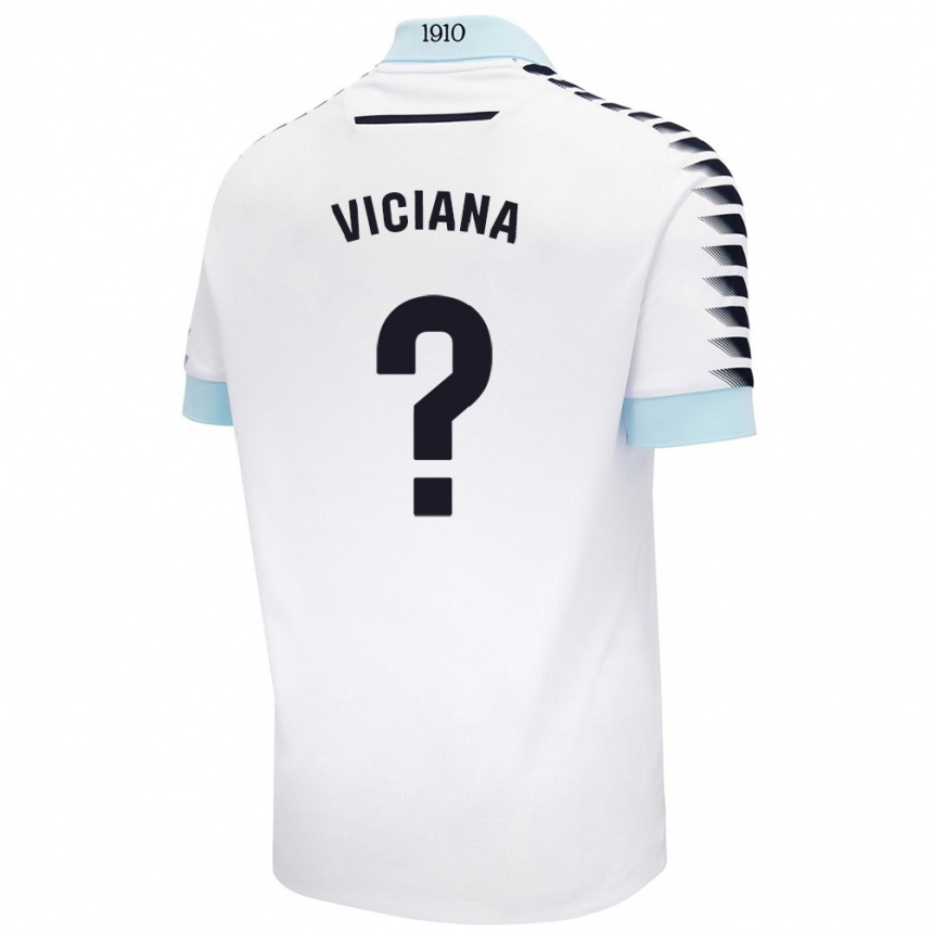 Niño Fútbol Camiseta Marco Viciana #0 Blanco Azul 2ª Equipación 2024/25 México