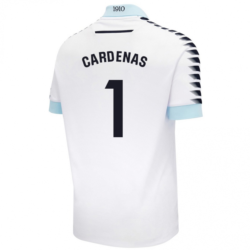 Niño Fútbol Camiseta Raquel Cárdenas #1 Blanco Azul 2ª Equipación 2024/25 México