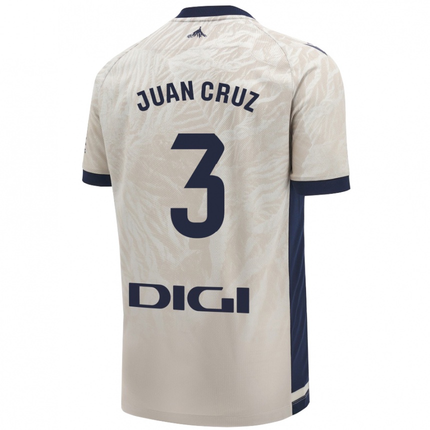 Niño Fútbol Camiseta Juan Cruz #3 Gris Claro 2ª Equipación 2024/25 México