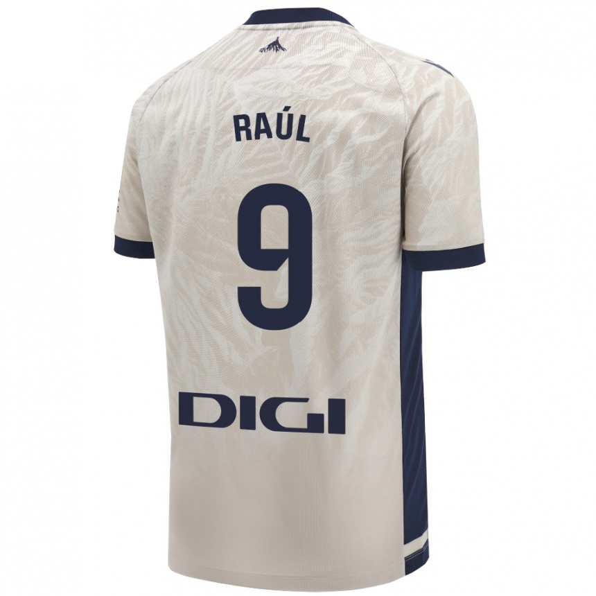 Niño Fútbol Camiseta Raúl García #9 Gris Claro 2ª Equipación 2024/25 México