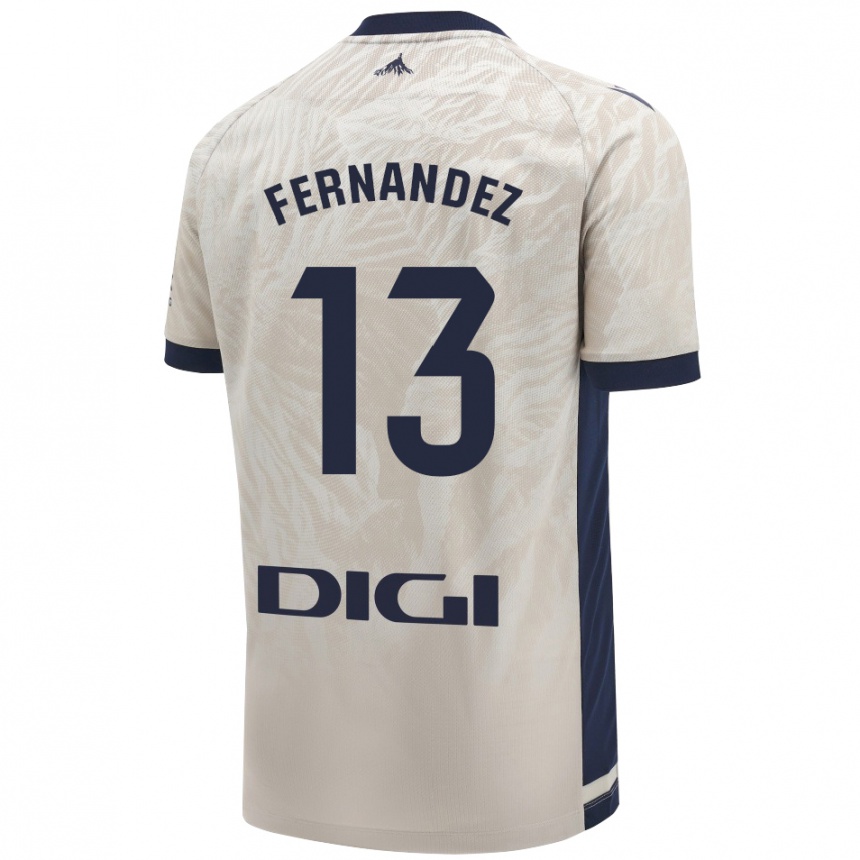 Niño Fútbol Camiseta Aitor Fernández #13 Gris Claro 2ª Equipación 2024/25 México