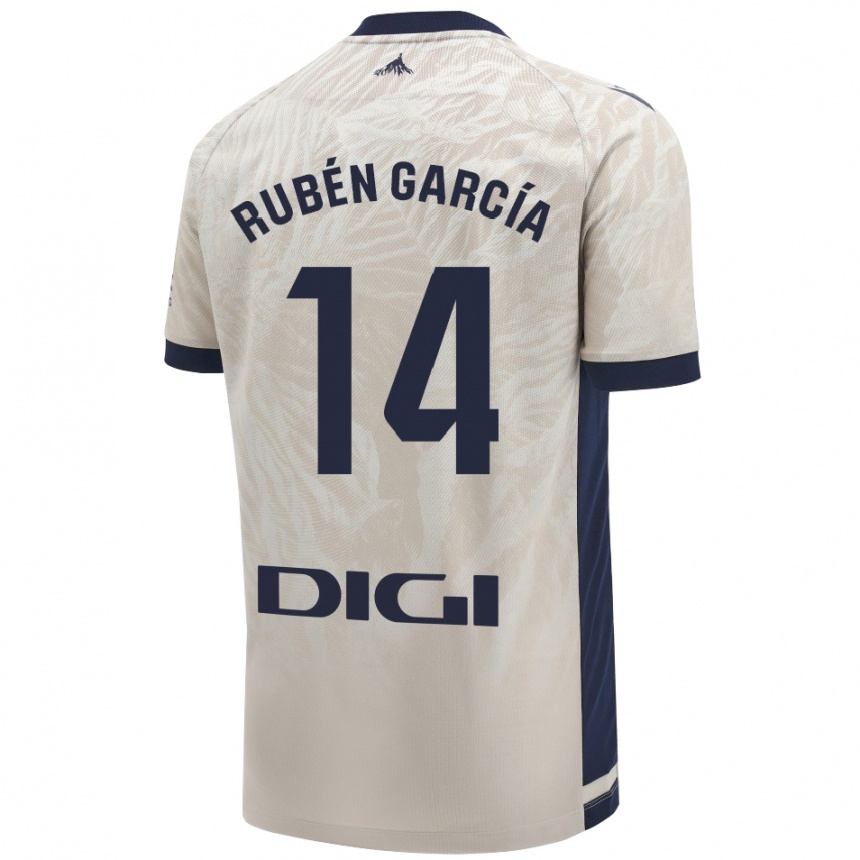 Niño Fútbol Camiseta Rubén García #14 Gris Claro 2ª Equipación 2024/25 México