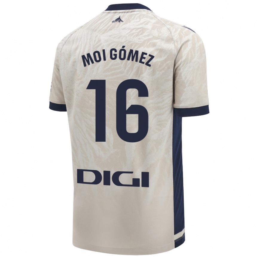 Niño Fútbol Camiseta Moi Gómez #16 Gris Claro 2ª Equipación 2024/25 México