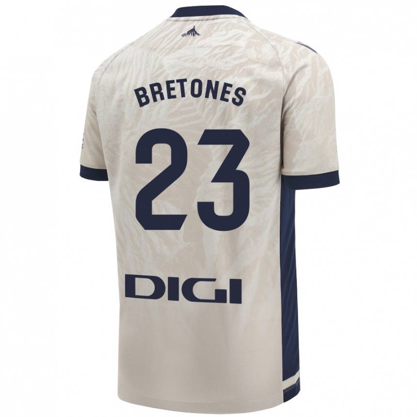 Niño Fútbol Camiseta Abel Bretones #23 Gris Claro 2ª Equipación 2024/25 México