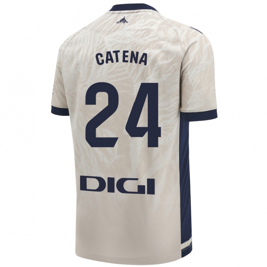 Niño Fútbol Camiseta Alejandro Catena #24 Gris Claro 2ª Equipación 2024/25 México