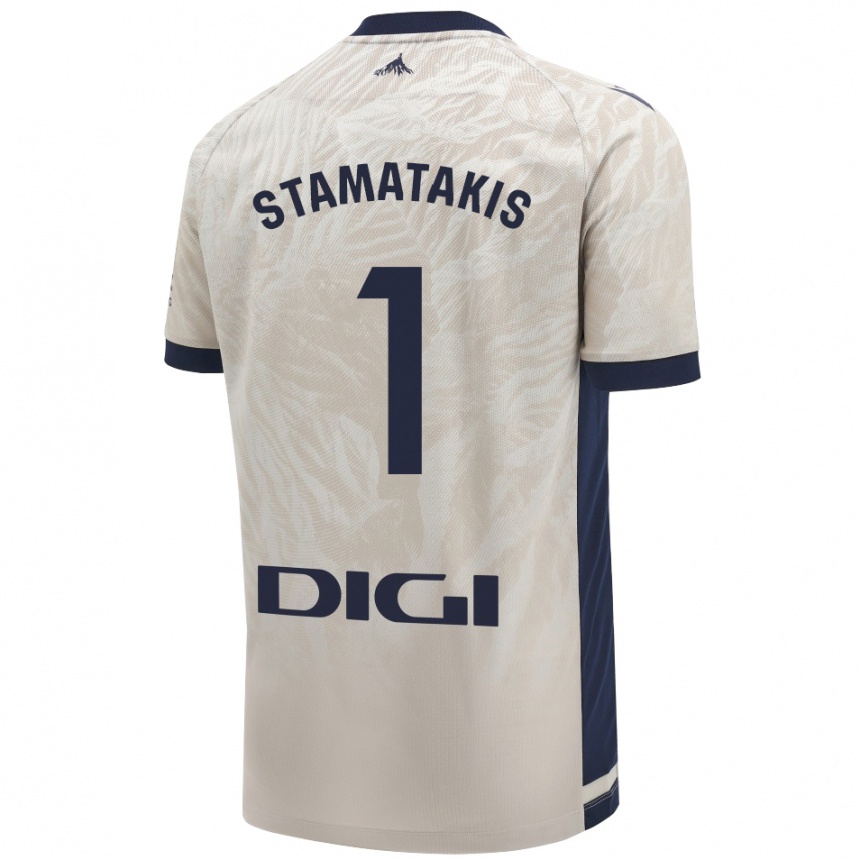 Niño Fútbol Camiseta Dimitrios Stamatakis #1 Gris Claro 2ª Equipación 2024/25 México